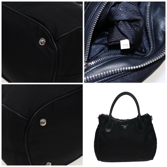 PRADA Shoulder Bag Nylon 2way Black - Picture 12 of 15
